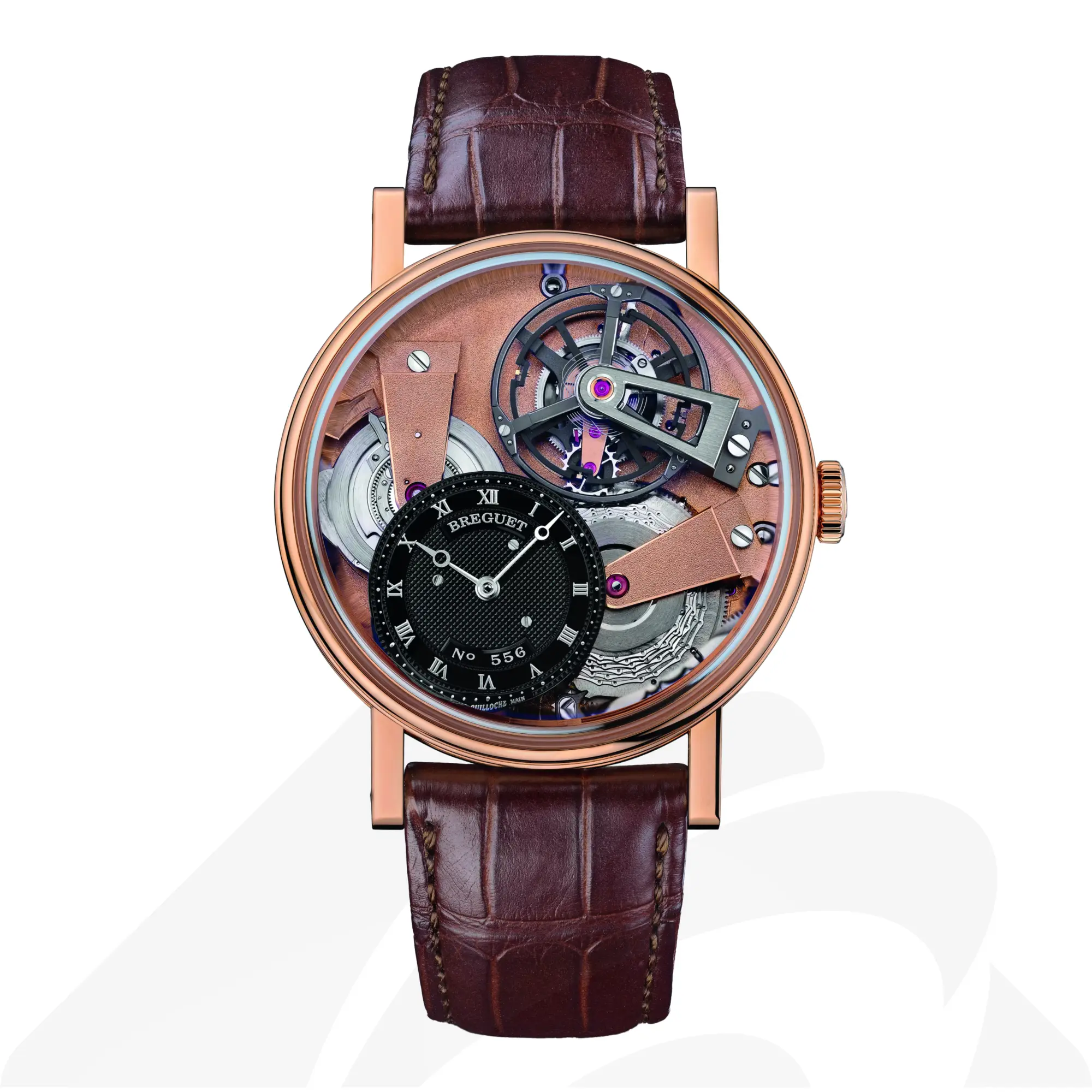 ブレゲ Tradition Tourbillon 7047 素材:18Kローズゴールド 色:ブラウン