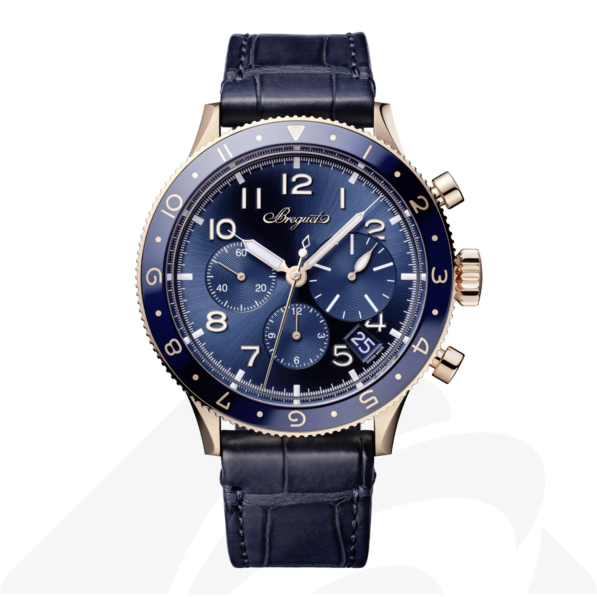 ブレゲ Type XX Chronographe 2067 素材:18Kローズゴールド 色:ブラック