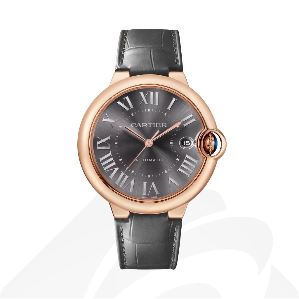 カルティエ Ballon Bleu de Cartier watch  素材:18Kピンクゴールド 色:ダークグレー