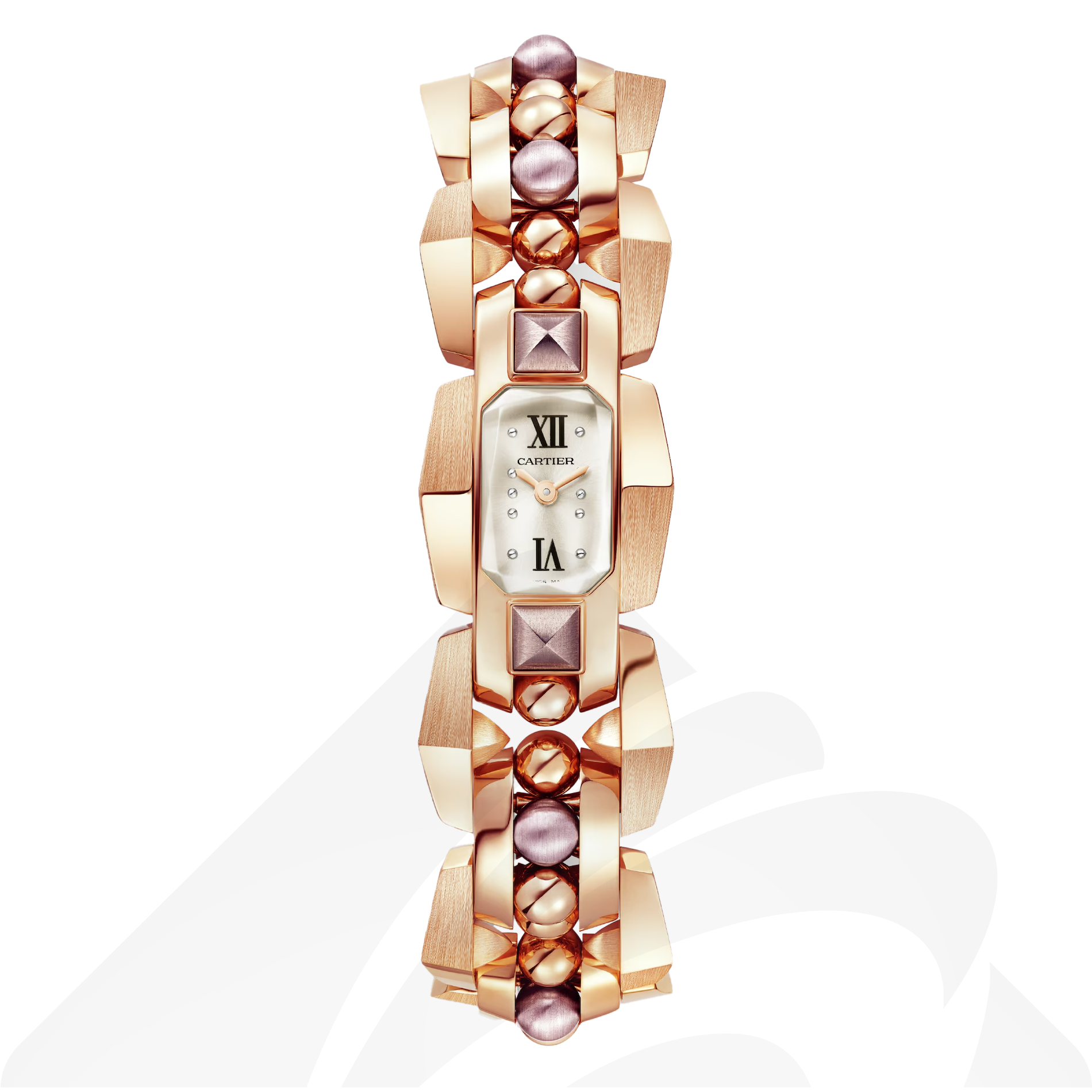 カルティエ Clash [Un]limited watch  素材:ピンク＆パープルオールド 色:シルバー