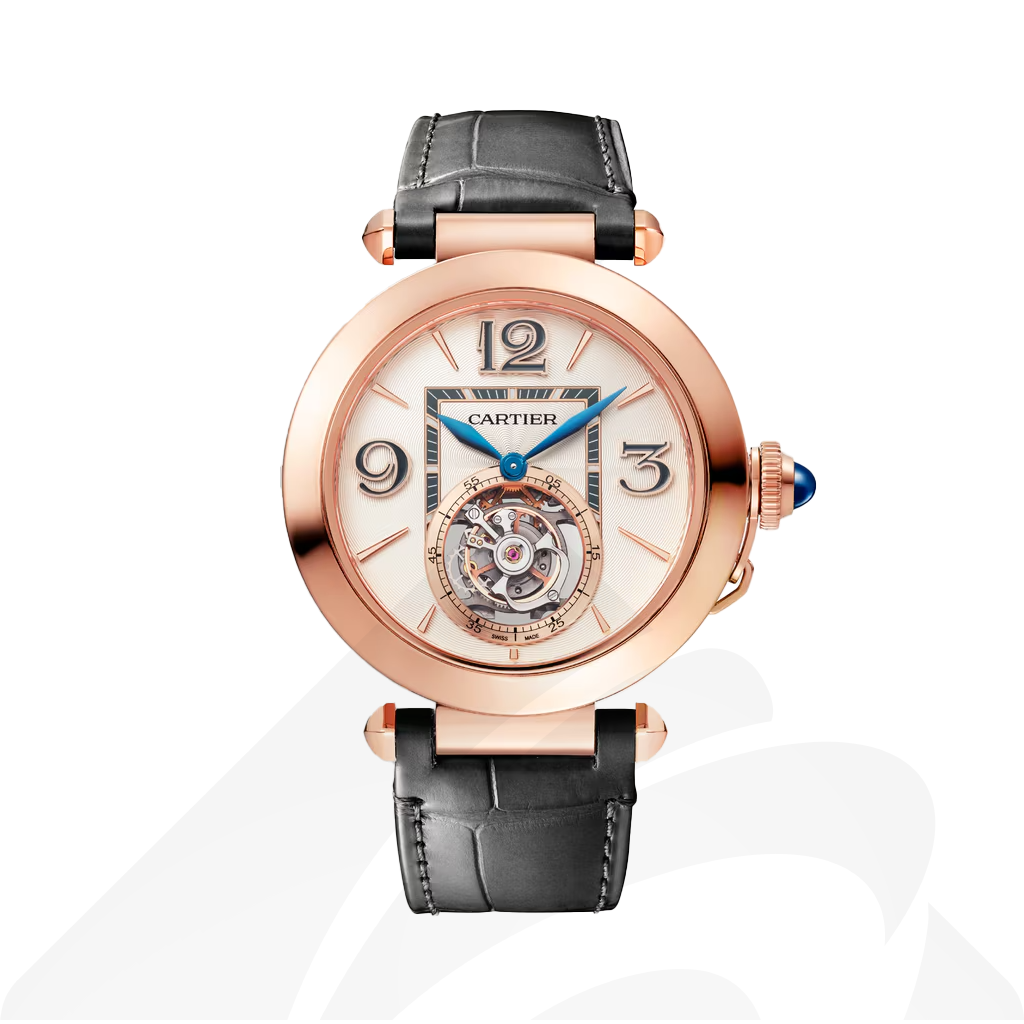 カルティエ Pasha de Cartier watch  素材:ピンクゴールド 色:ホワイト