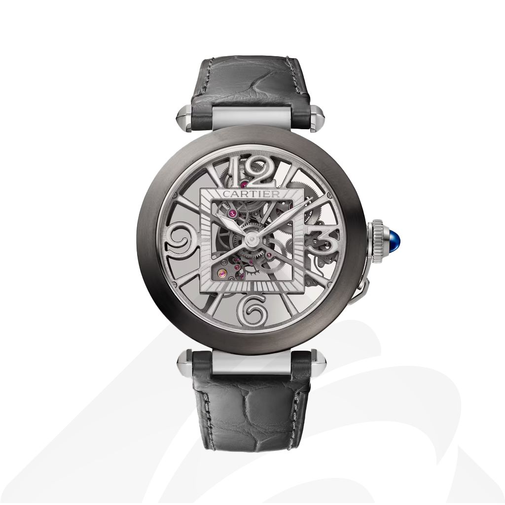 カルティエ Pasha de Cartier watch  素材:スティール 色:スケルトン