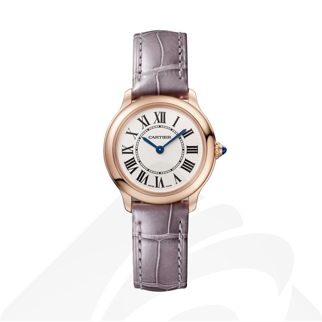 カルティエ Ronde Louis Cartier watch  素材:ローズゴールド 色:ホワイト