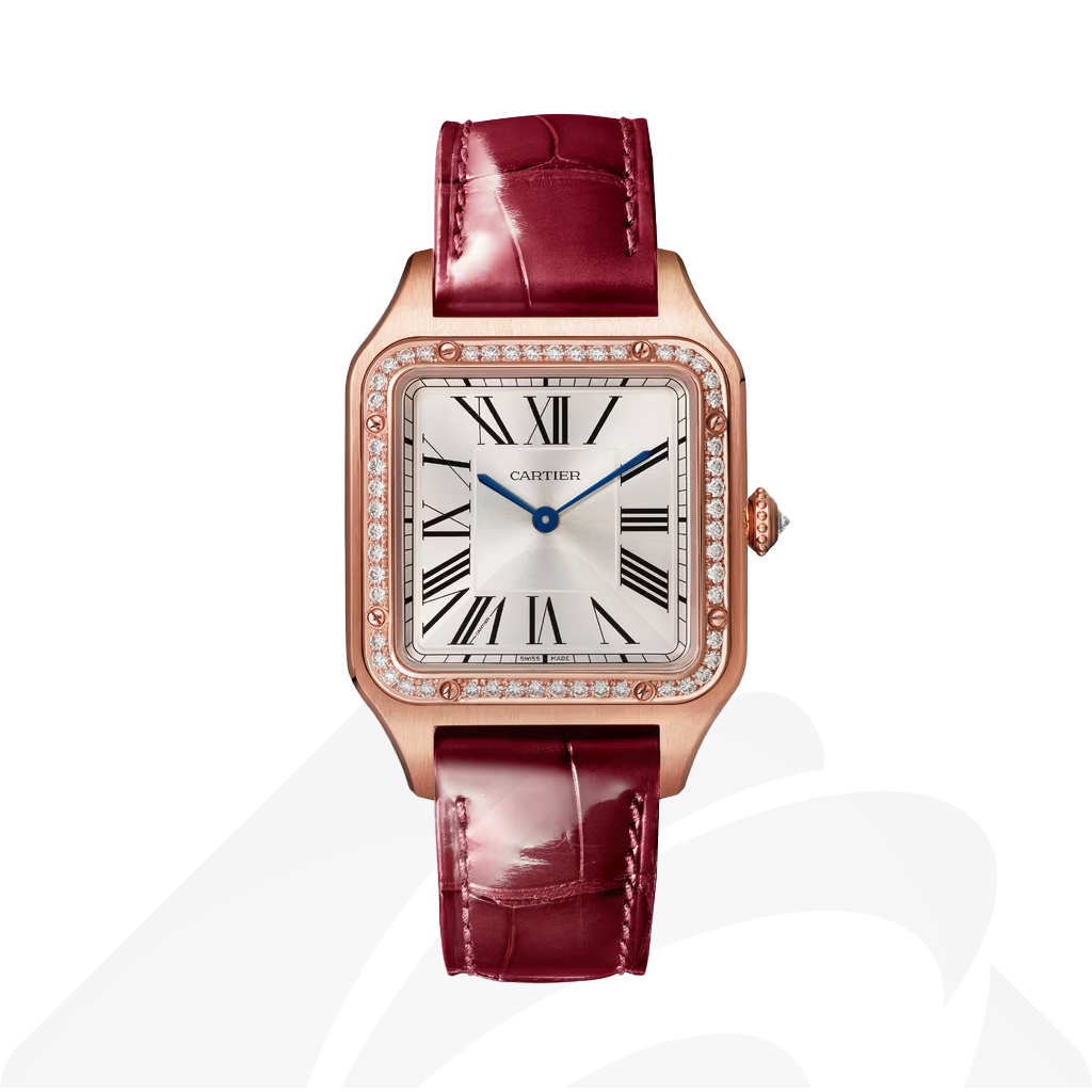 カルティエ Santos-Dumont watch  素材:ピンクゴールド 色:シルバー