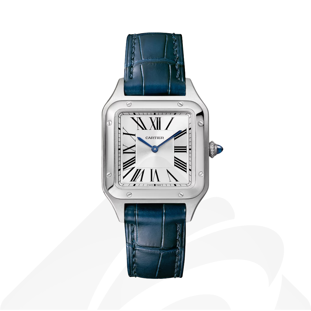 カルティエ Santos-Dumont watch  素材:スティール 色:シルバー