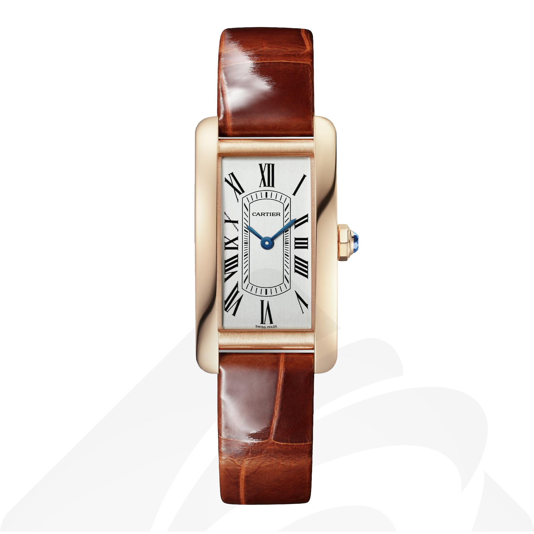 カルティエ Tank Américaine watch  素材:ピンクゴールド 色:シルバー