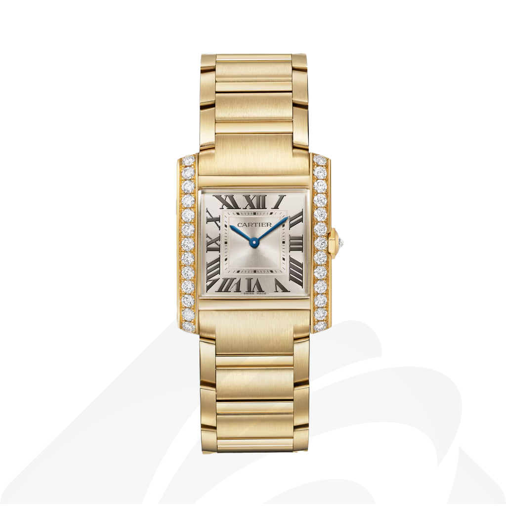 カルティエ Tank Française watch  素材:イエローゴールド 色:ゴールドサンレイ