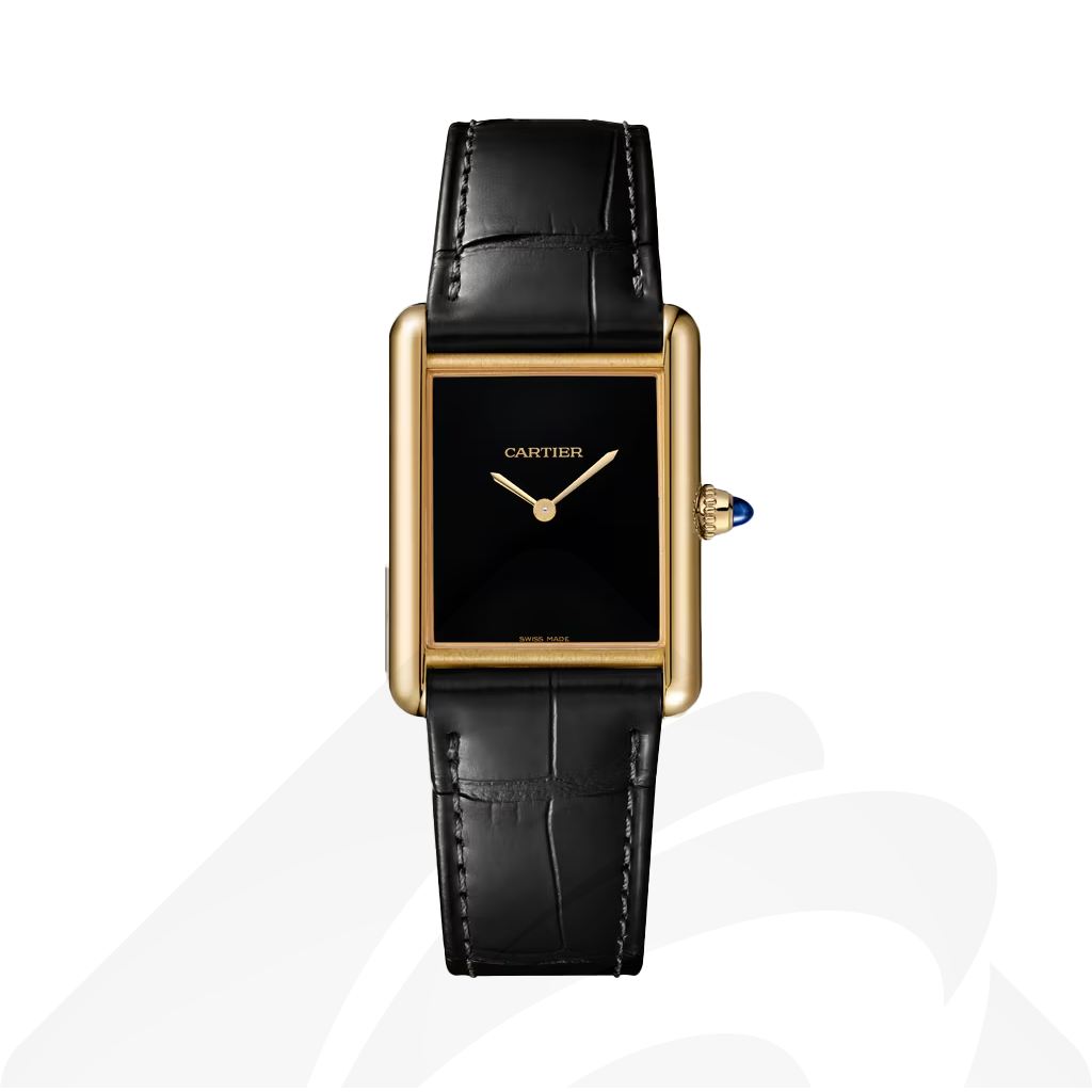 カルティエ Tank Louis Cartier watch  素材:イエローゴールド 色:ブラック