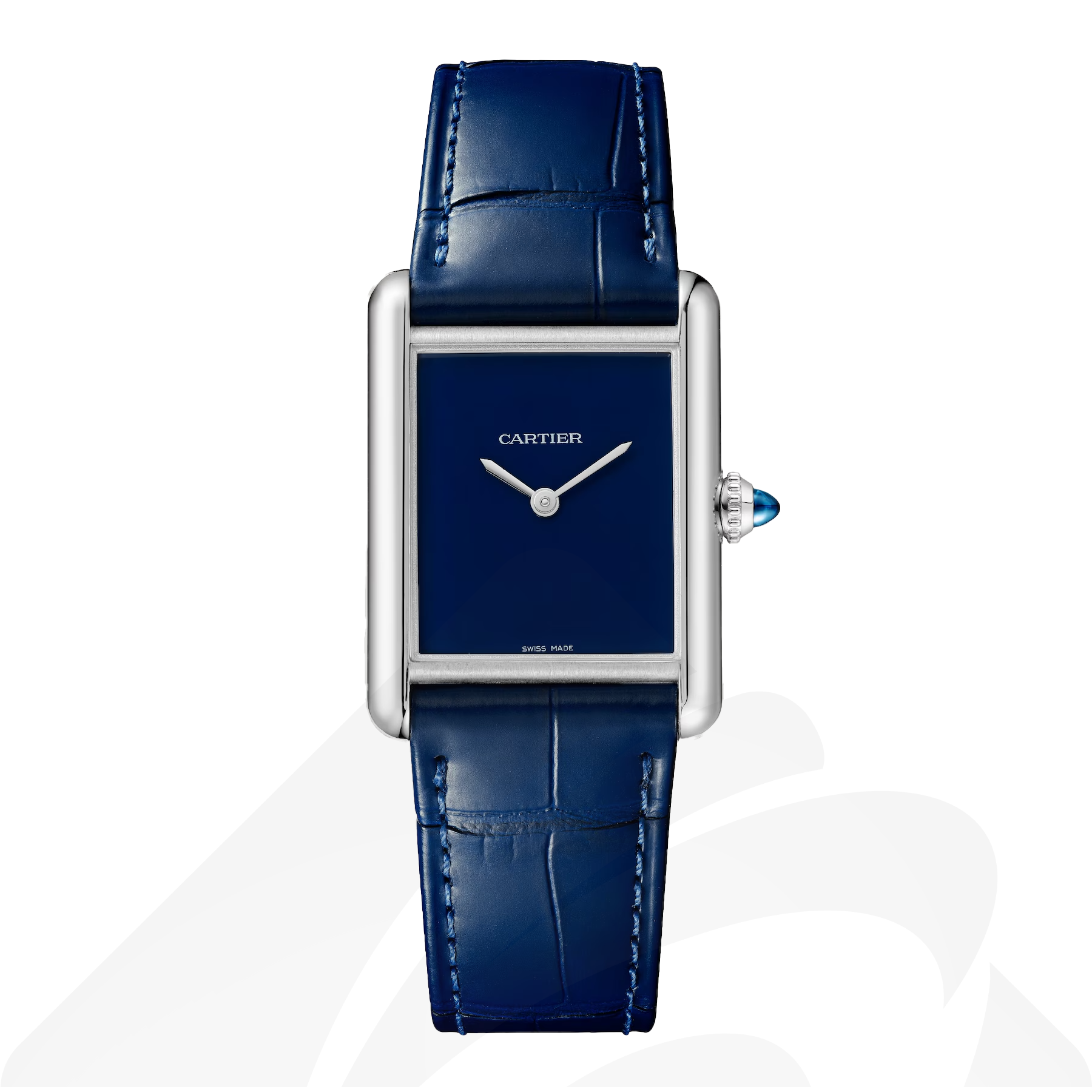 カルティエ Tank Must watch  素材:スティール 色:ブルー