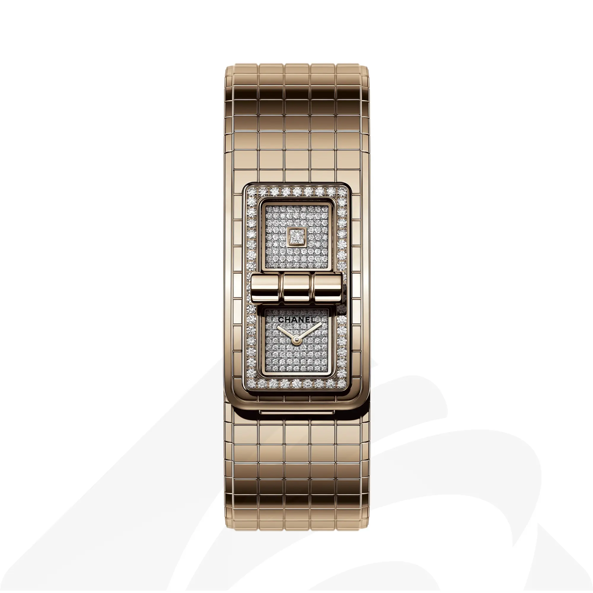 シャネル コード ココ  素材:ステンレススティール 色:ホワイト(ダイヤモンド)