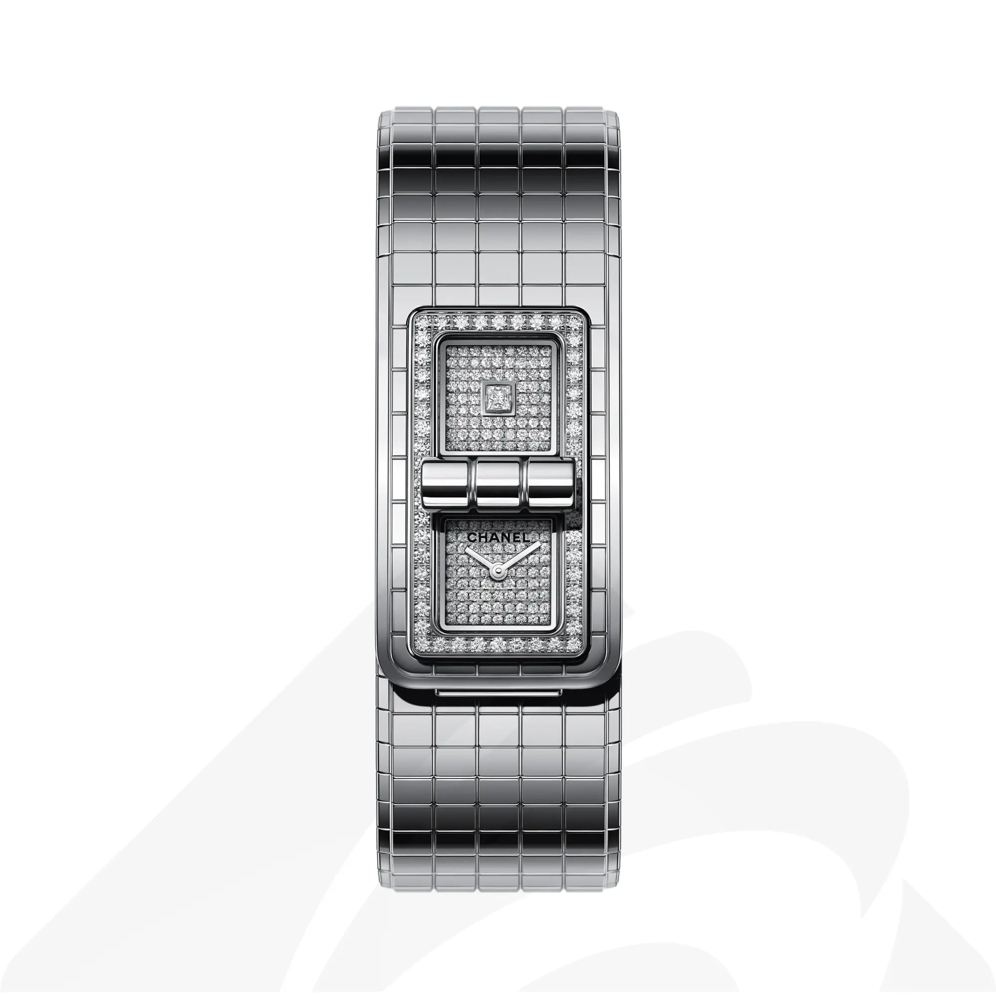 シャネル コード ココ 素材:ステンレススティール 色:ホワイト(ダイヤモンド)