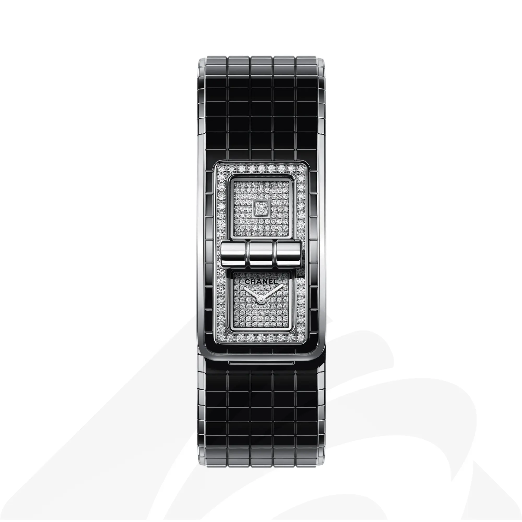 シャネル コード ココ 素材:ステンレススティール 色:ホワイト(ダイヤモンド)