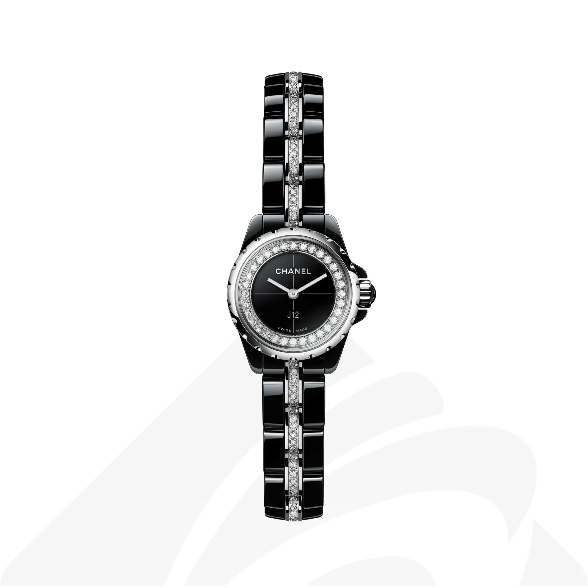 シャネル J12·XS, 19mm 素材:高耐性ブラック セラミック、ステンレススティール 色:ブラック