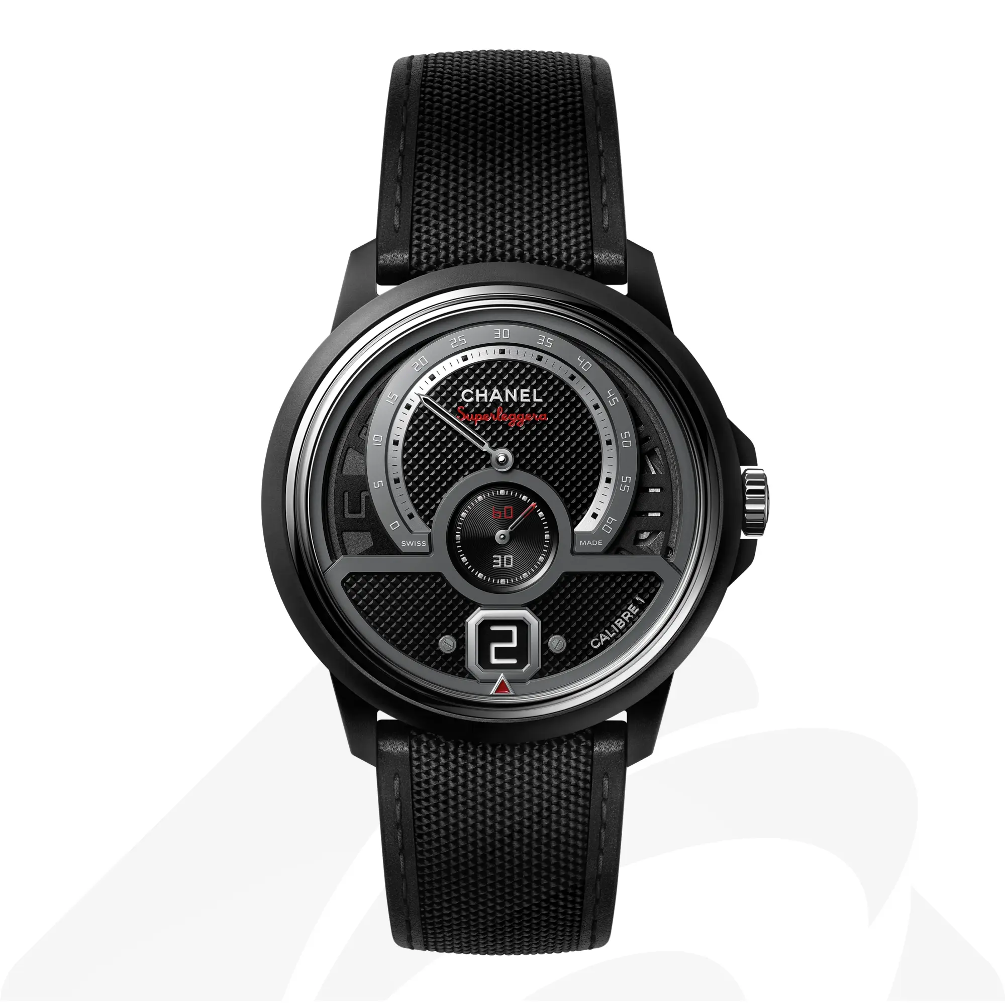 シャネル ムッシュー ドゥ シャネル スーパーレッジェーラ 素材:高耐性マットブラック セラミック、ステンレススティール 色:ブラック