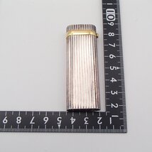カルティエ サファイア ガスライター ストライプ柄 着火未確認