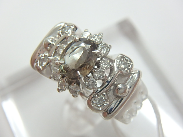 pt900 アレキ 15.8g 0.47ct 0.32ct
