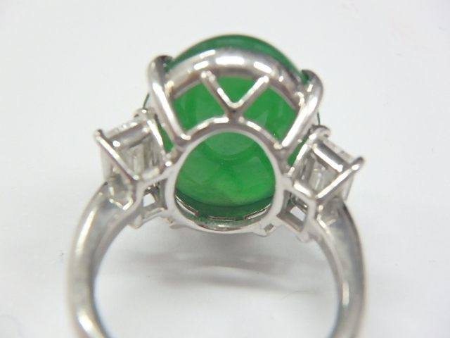 Pt900 ヒスイ 13g 14.47ct 1.31ct