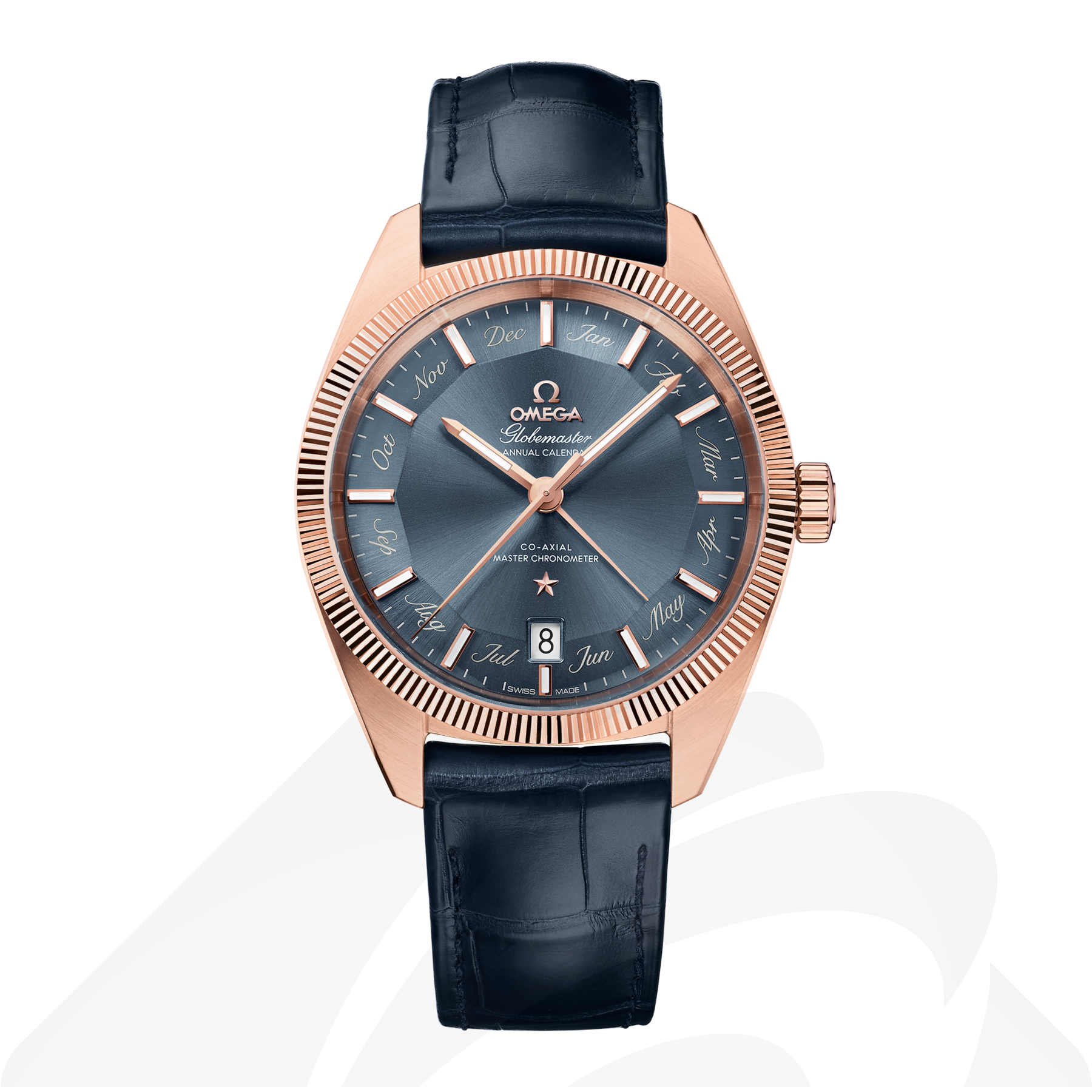 オメガ Constellation Globemaster 素材:セレナゴールド 色:ブルー