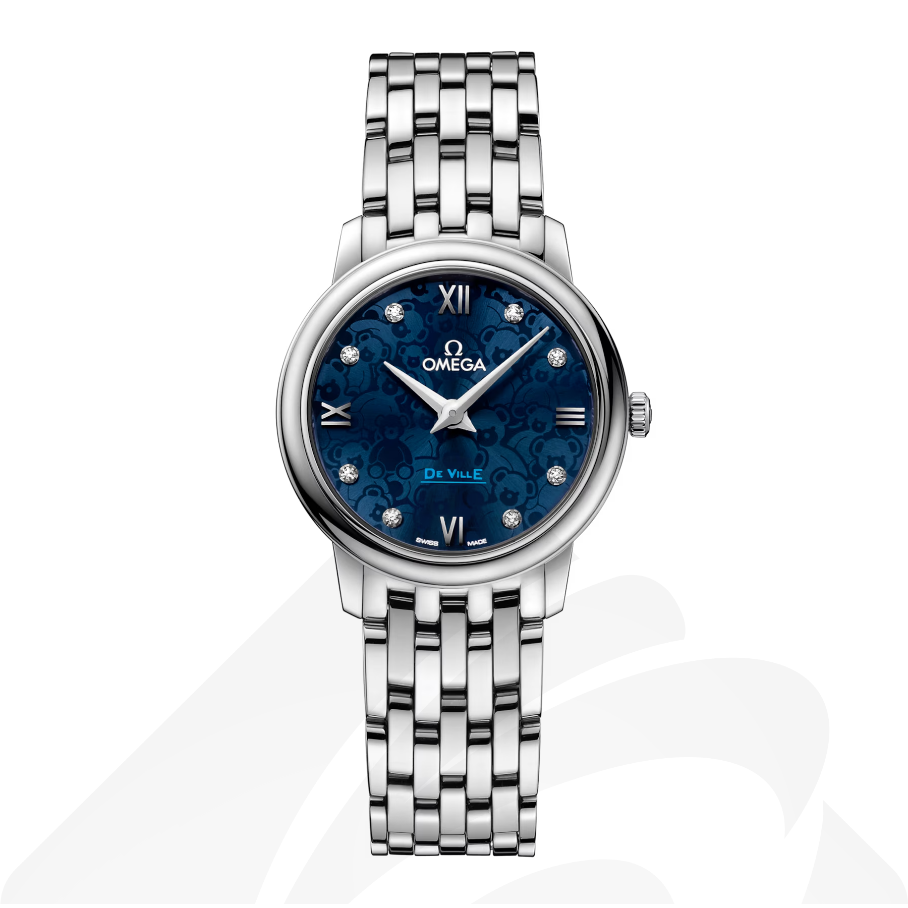 オメガ De Ville Prestige 素材:ステンレススティール 色:ブルー