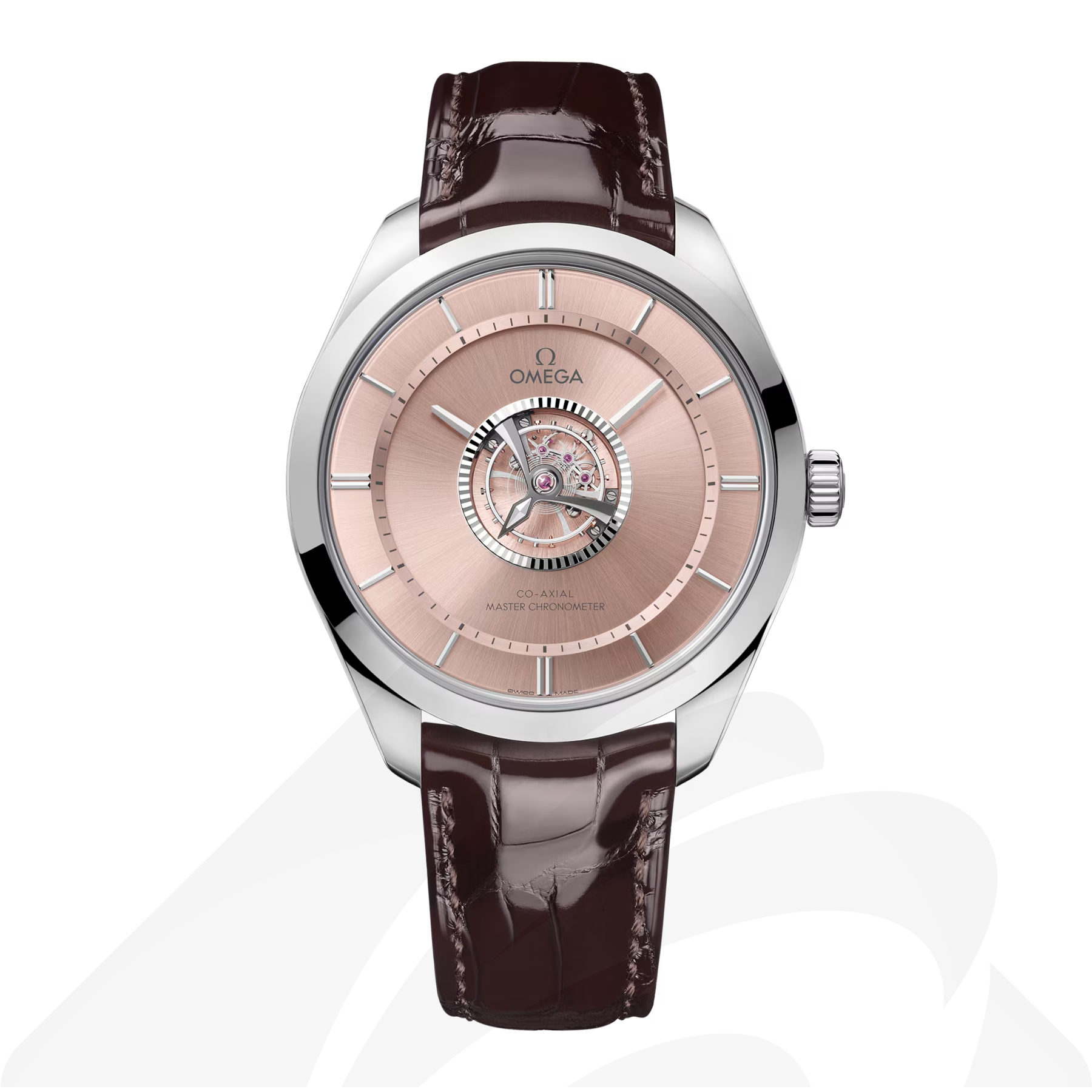 オメガ De Ville Tourbillon 素材:カノープスゴールド™ 色:ブラウン