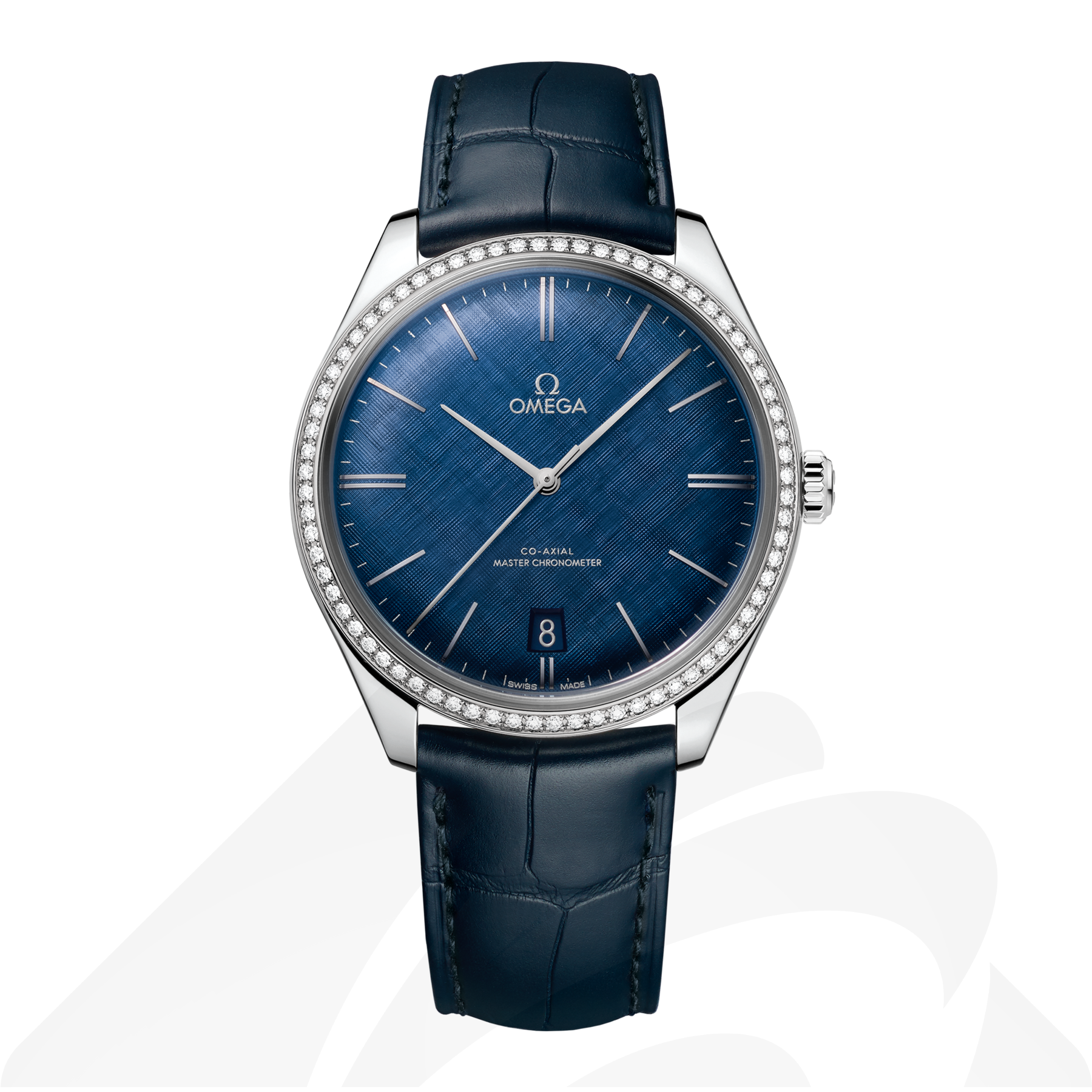 オメガ De Ville Trésor 素材:ステンレススティール 色:ブルー