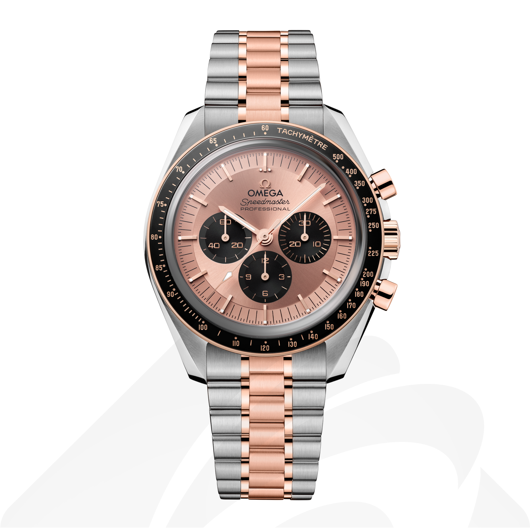 オメガ Speedmaster ムーンウォッチ プロフェッショナル 素材:スティール
セドナゴールド 色:ピンク