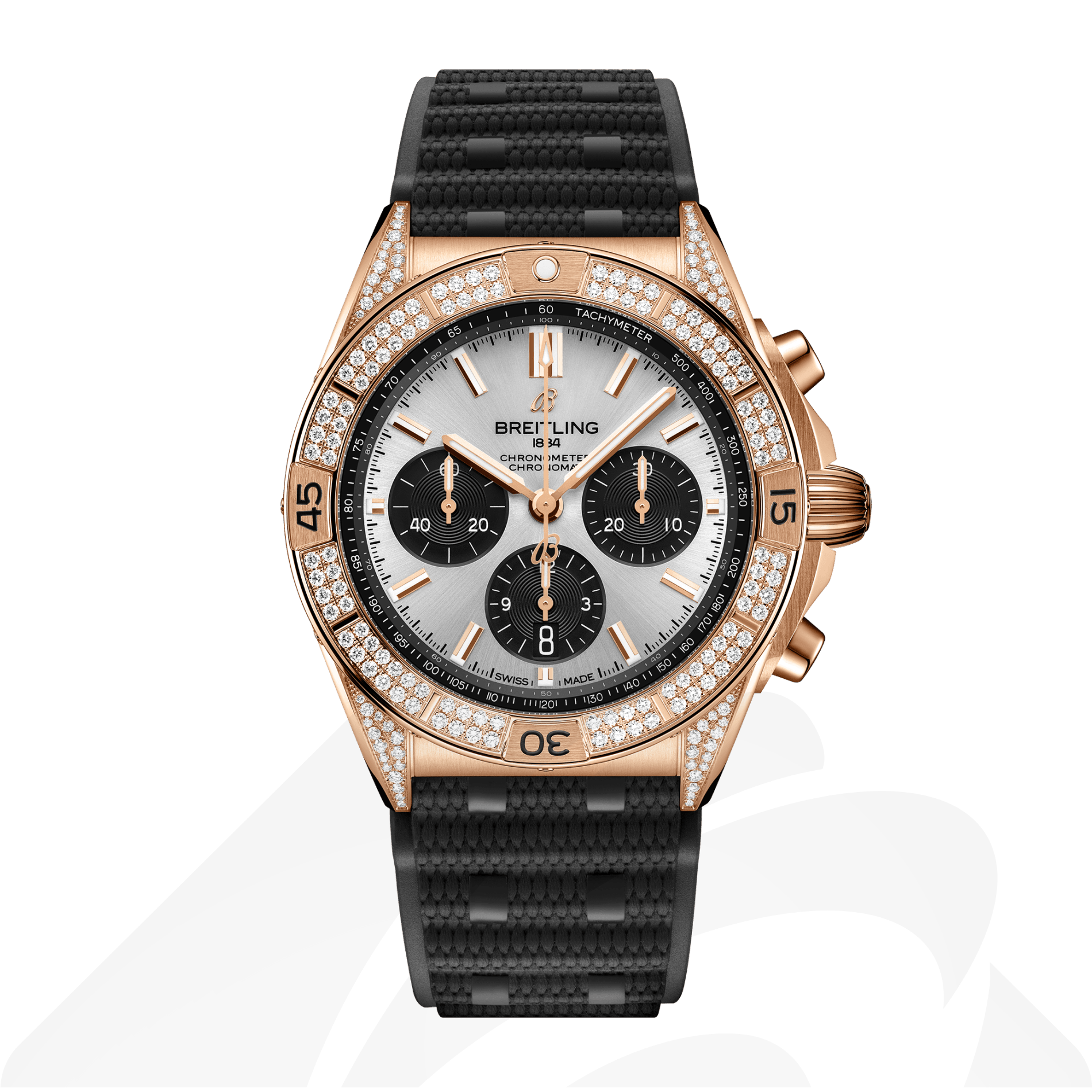 ブライトリング クロノマット B01 42  素材:18Kレッドゴールド 色:シルバー