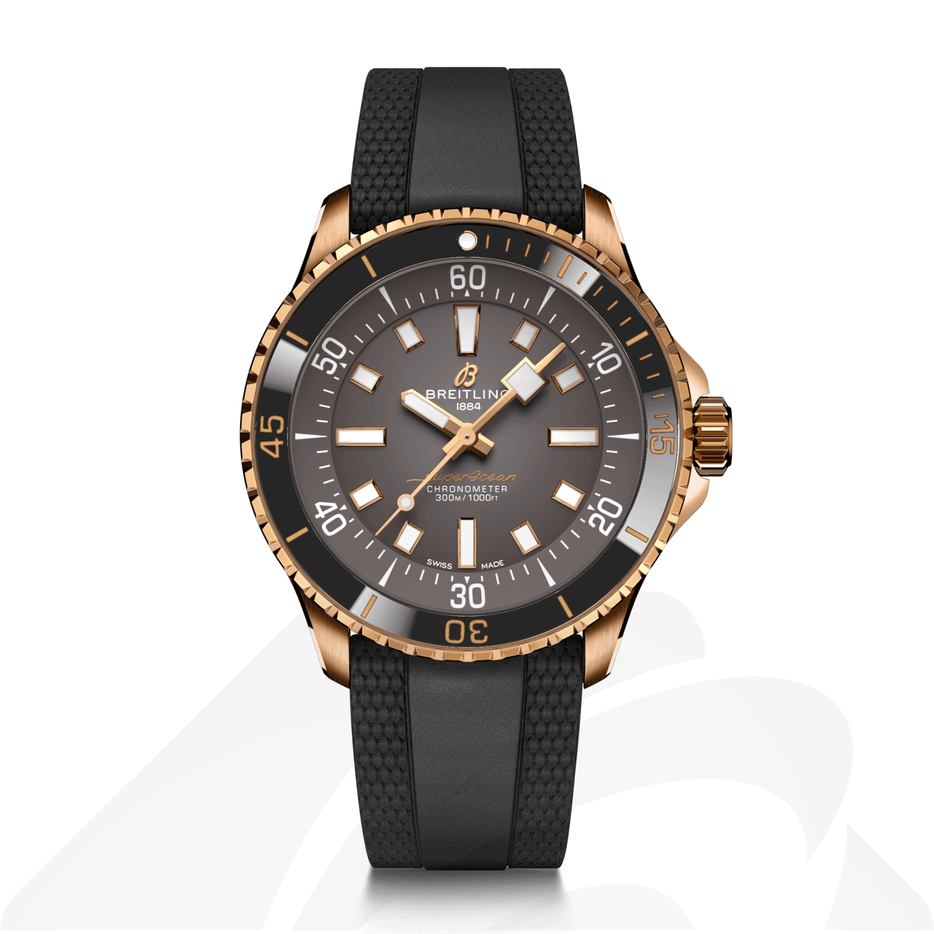 ブライトリング スーパーオーシャン オートマチック 42 oomiya リミテッド  素材:18Kレッドゴールド 色:アンスラサイト