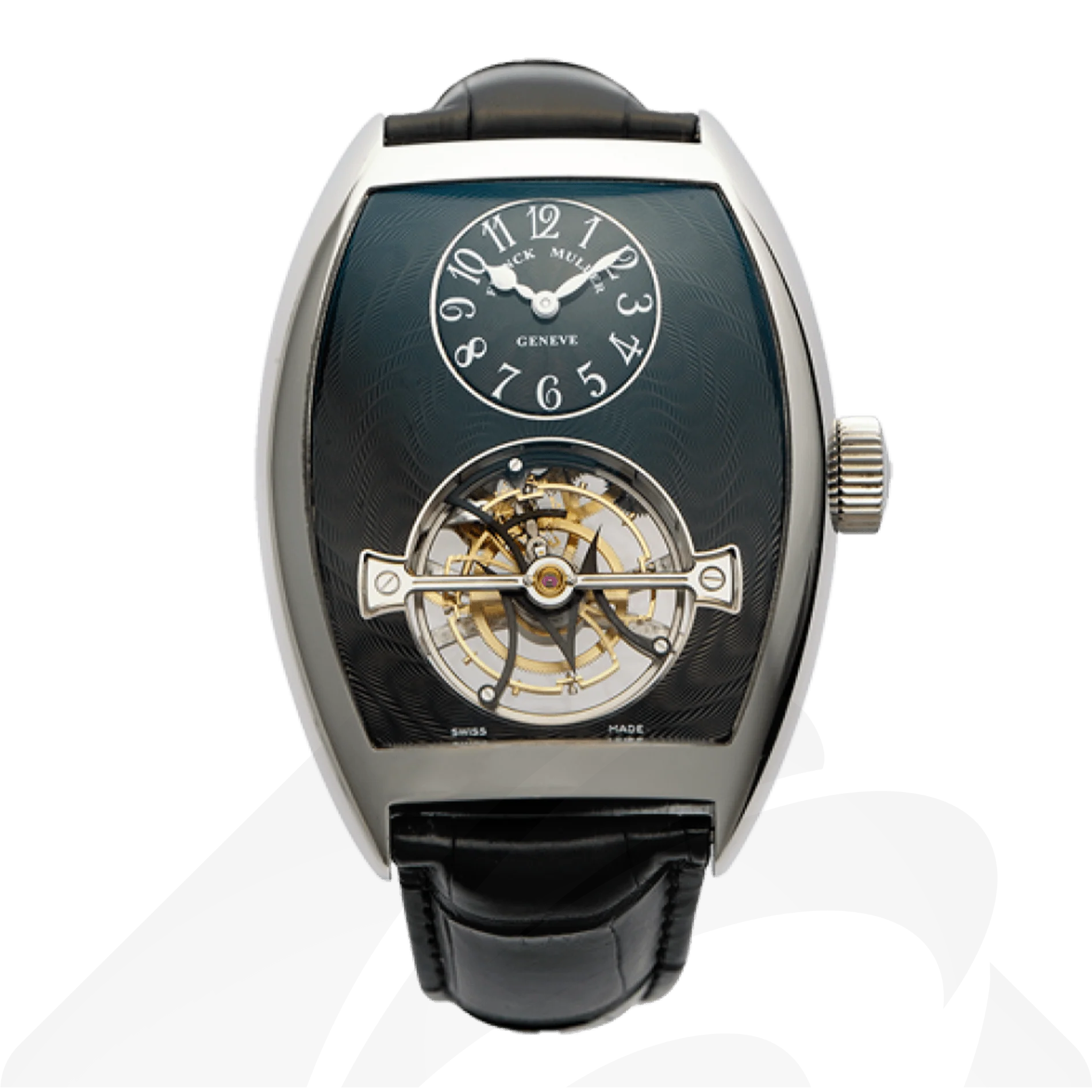 フランクミュラー ギガ トゥールビヨン ダブルフェイス  素材:18Kホワイトゴールド 色:ブラック