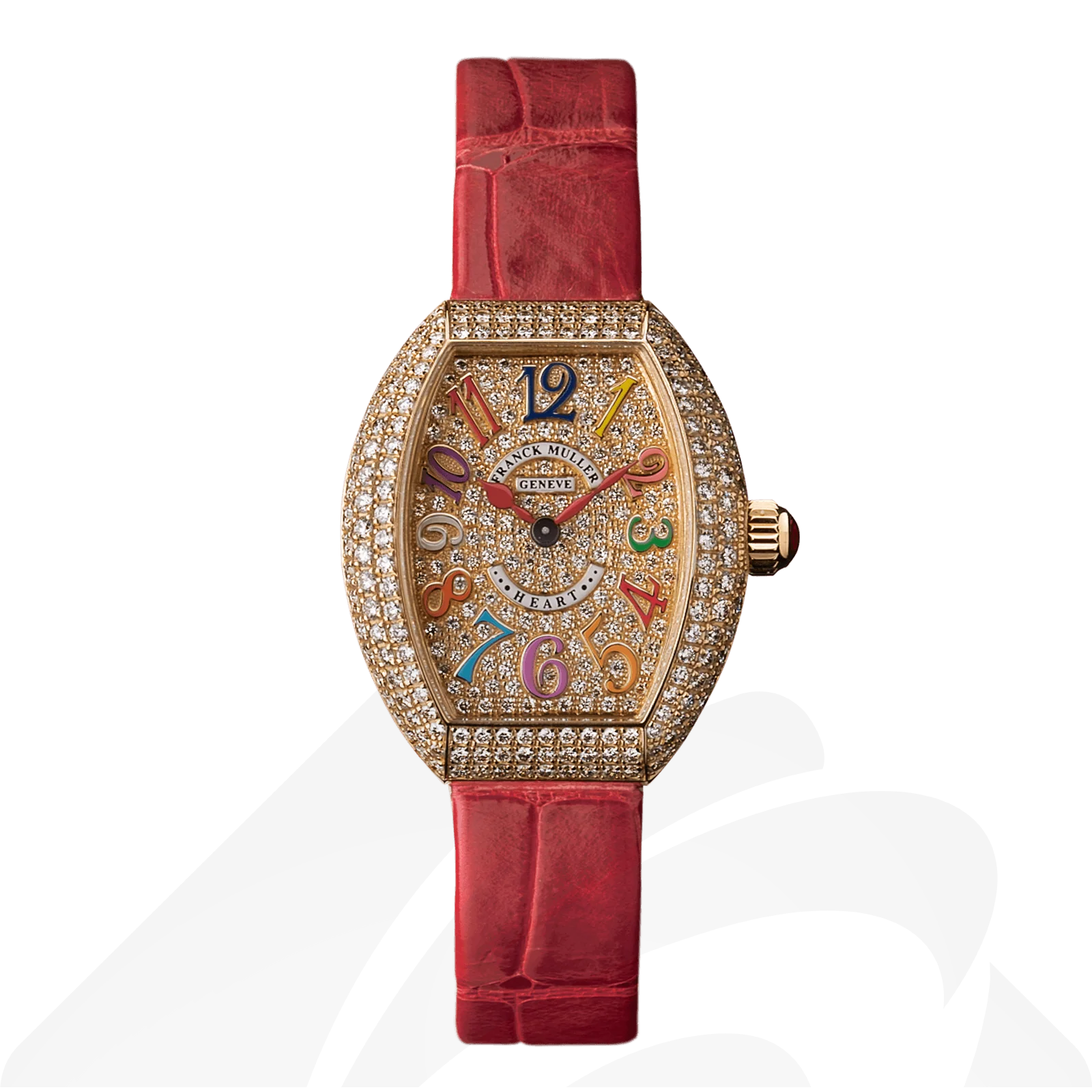 フランクミュラー ハート トゥ ハート カラードリーム ダイヤモンド  素材:18Kピンクゴールド 色:レッド