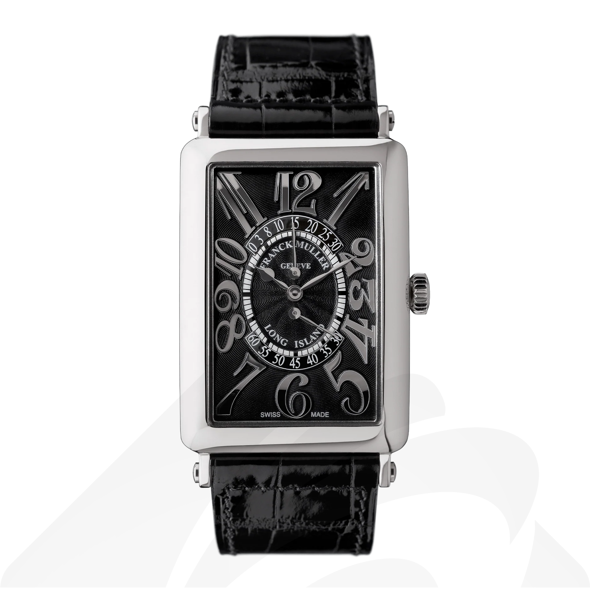 フランクミュラー ロングアイランド ビーレトログラード セコンド  素材:ステンレススティール 色:ブラック