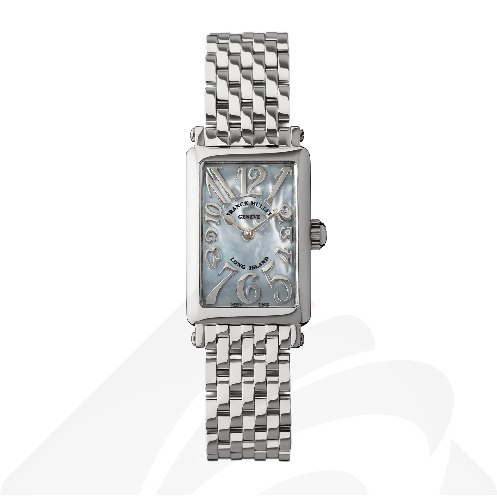 フランクミュラー ロングアイランド プティ マザー オブ パール  素材:ステンレススティール 色:シルバー