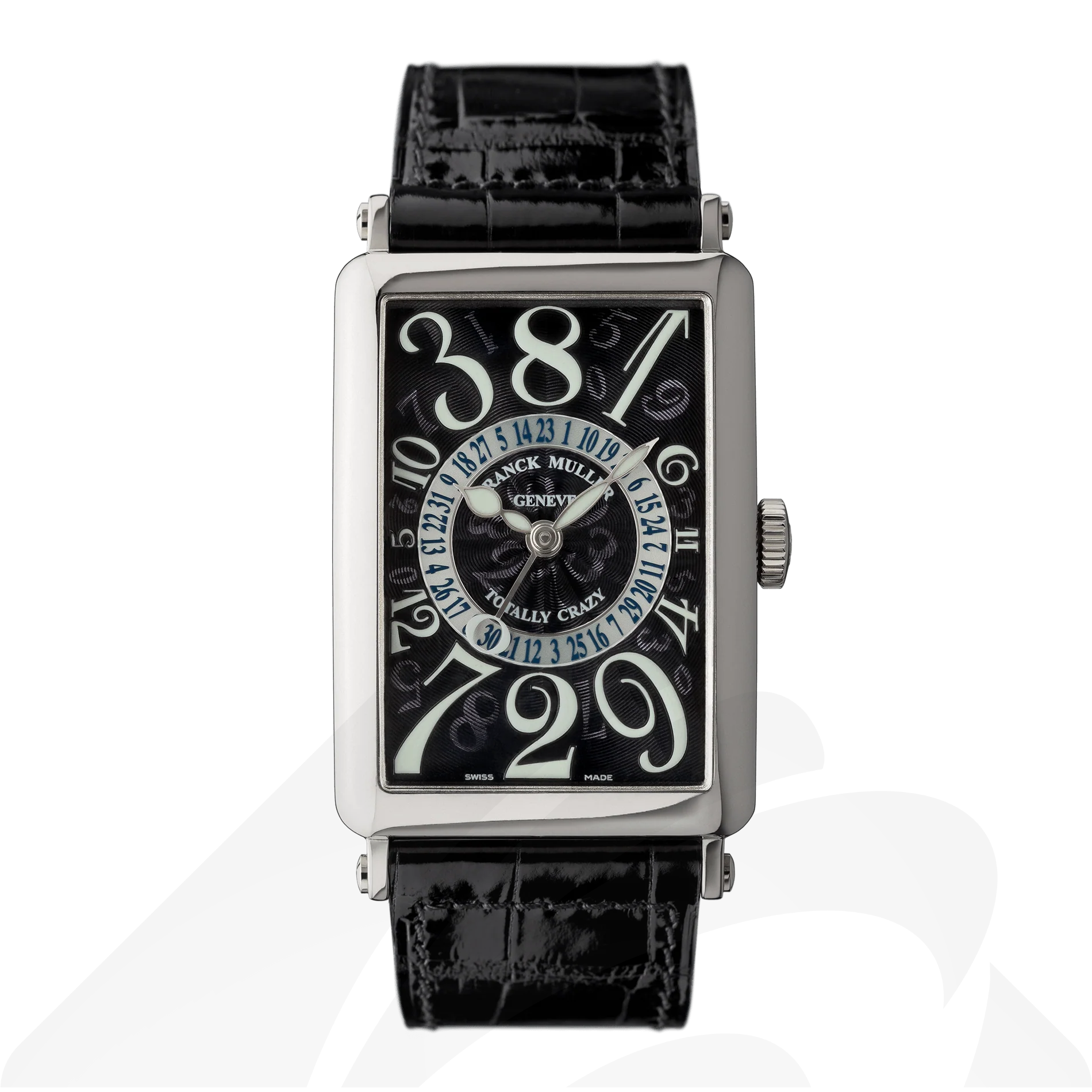 フランクミュラー ロングアイランド トータリー クレイジー  素材:18Kホワイトゴールド 色:ブラック