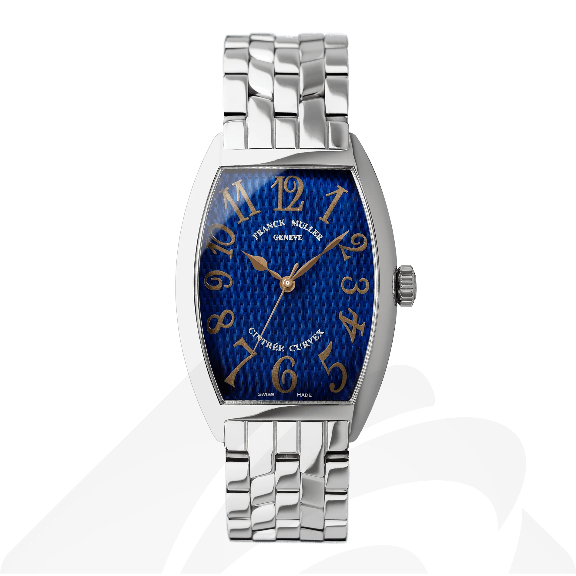フランクミュラー トノウ カーベックス 30th  素材:ステンレススティール 色:ブルー