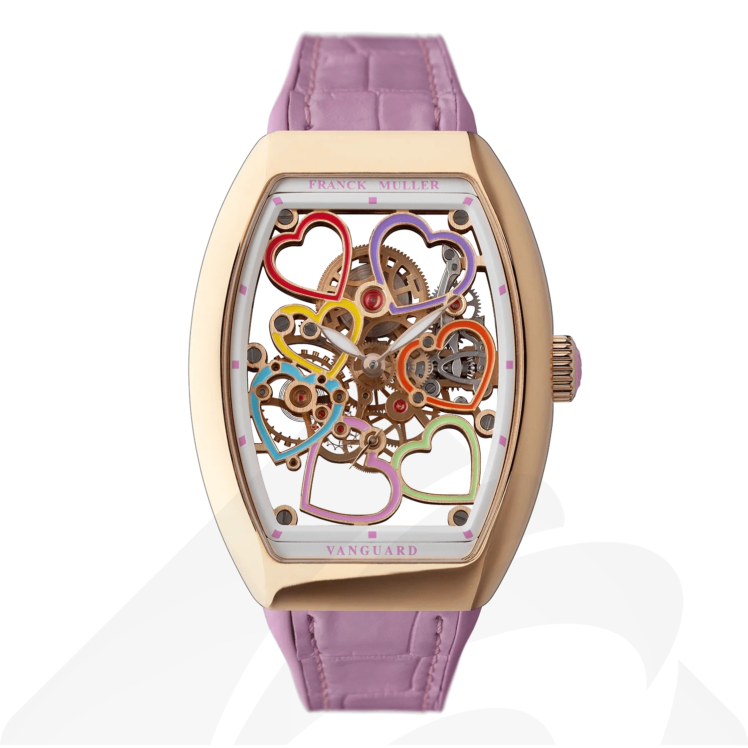 フランクミュラー ヴァンガード レディ ハート スケルトン  素材:18Kピンクゴールド 色:ピンクゴールド