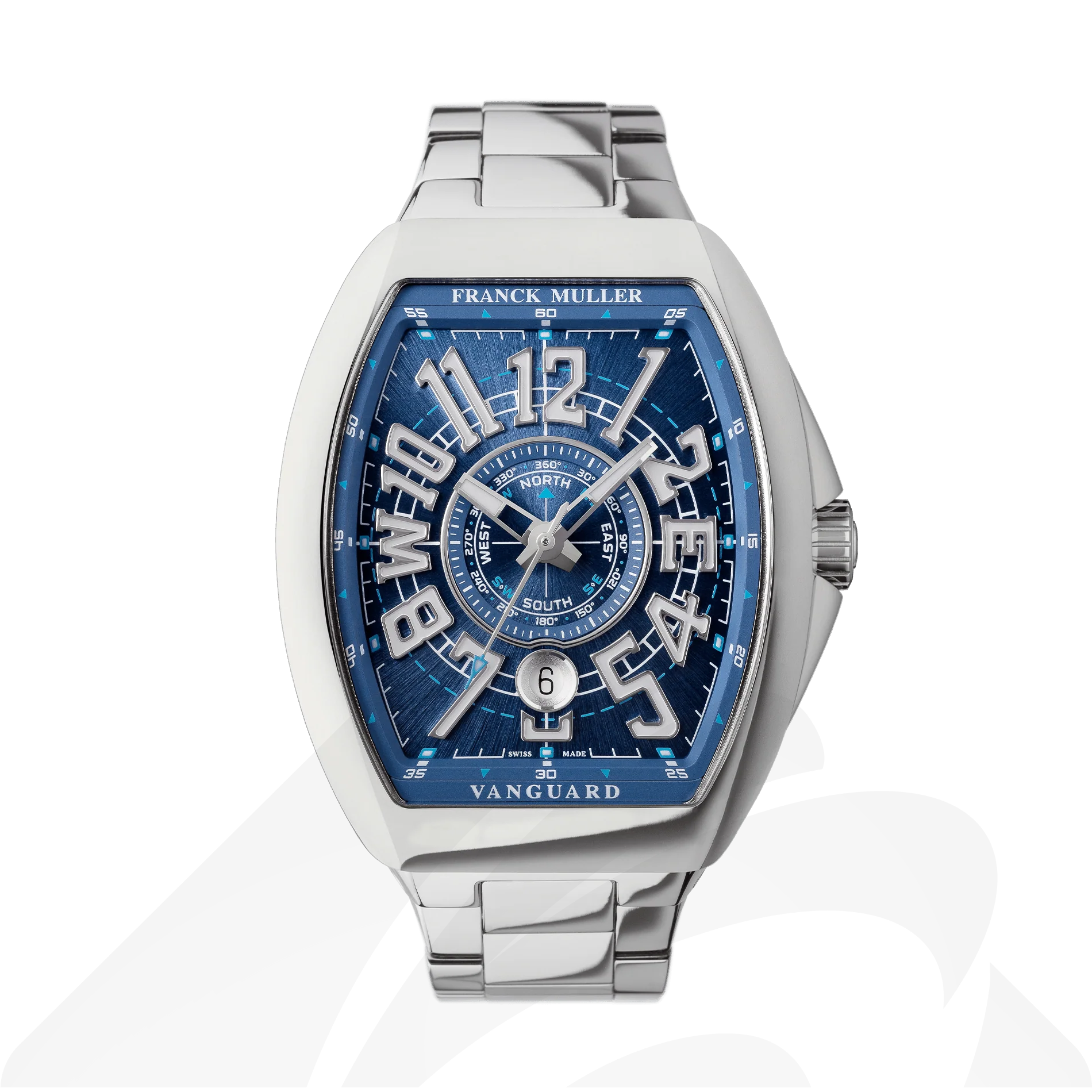 フランクミュラー ヴァンガード マリナー  素材:ステンレススティール 色:ブルー