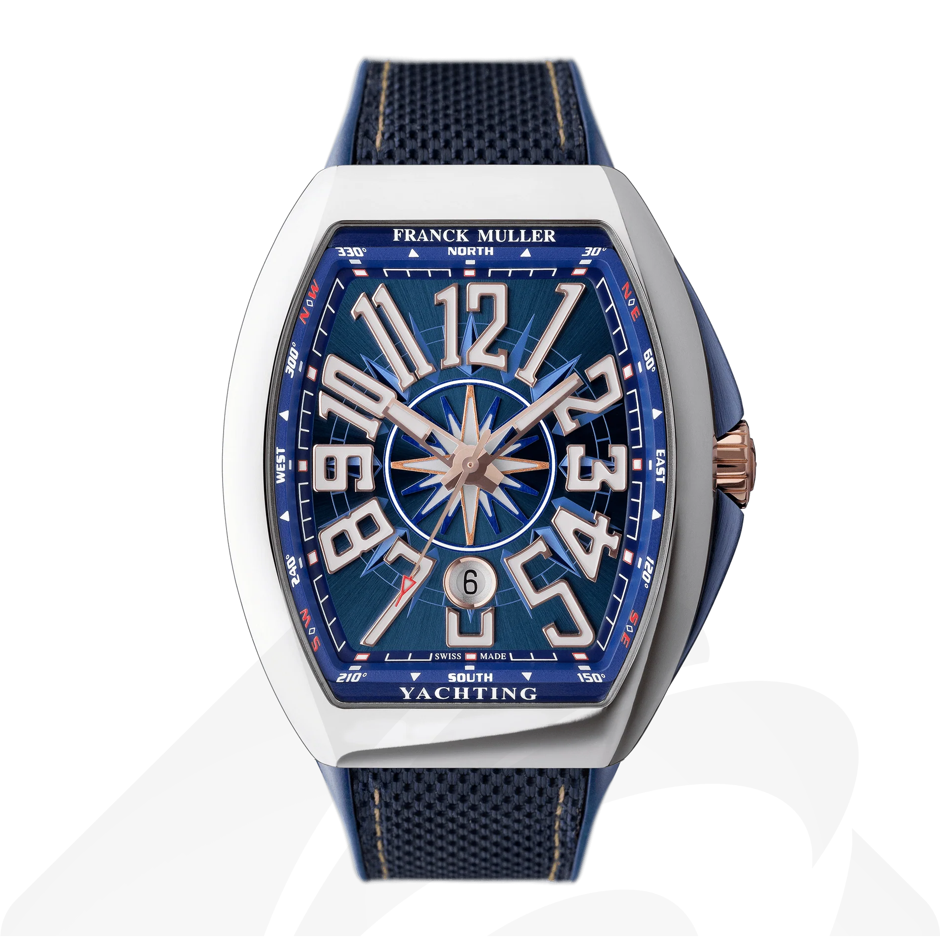 フランクミュラー ヴァンガード ヨッティング  素材:ステンレススティール 色:ブルー