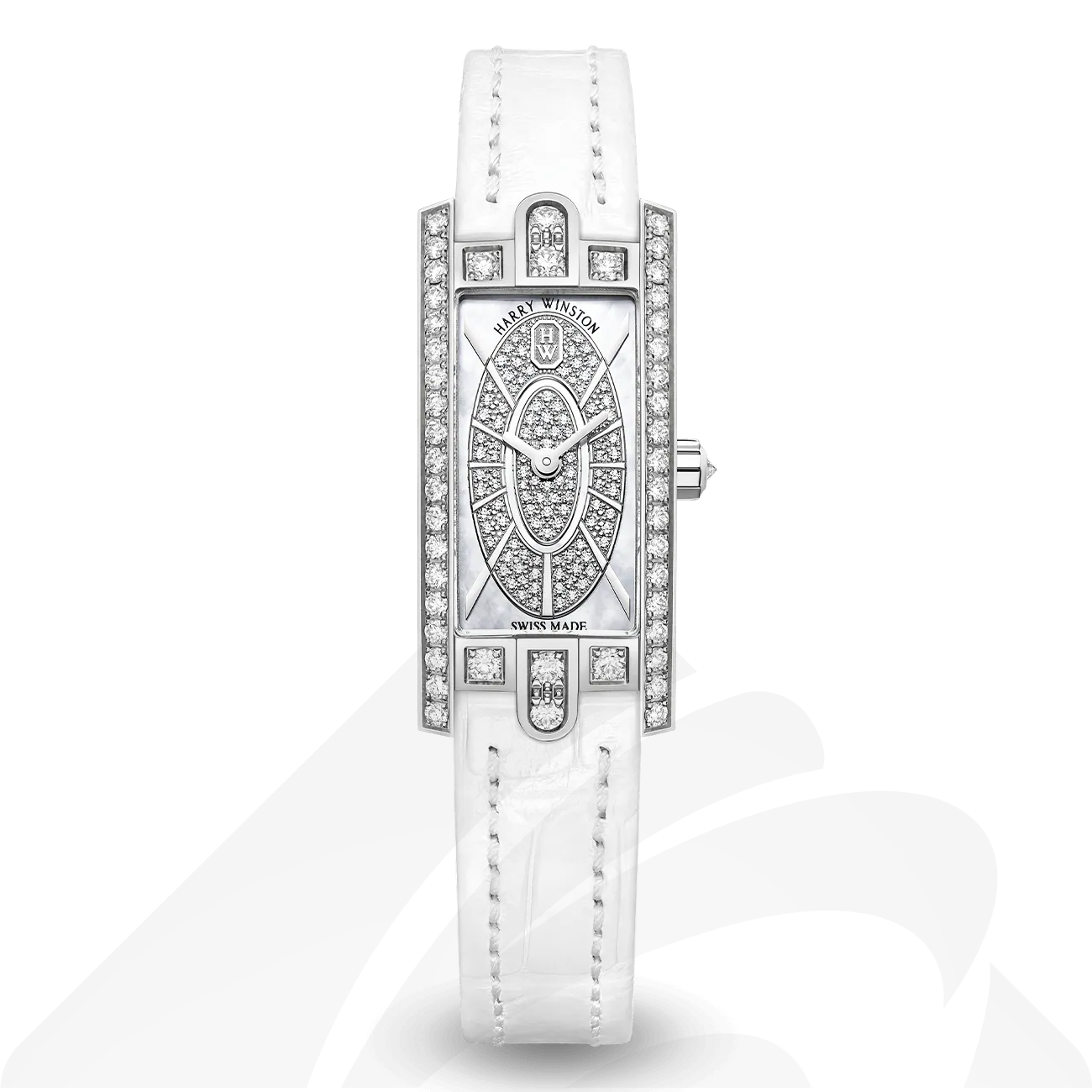 ハリーウィンストン Avenue C Mini  素材:18Kホワイトゴールド 色:ホワイトゴールド