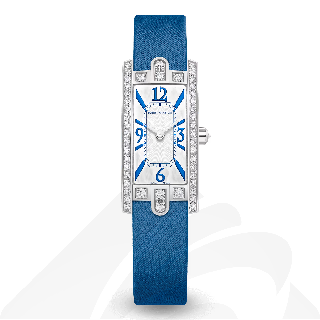 ハリーウィンストン Avenue C Mini 素材:18Kホワイトゴールド 色:ホワイトゴールド