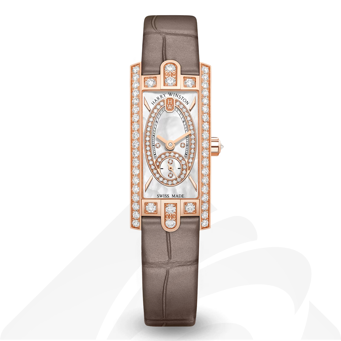 ハリーウィンストン Avenue C Mini Small Second 素材:18Kローズゴールド
色:ローズゴールド