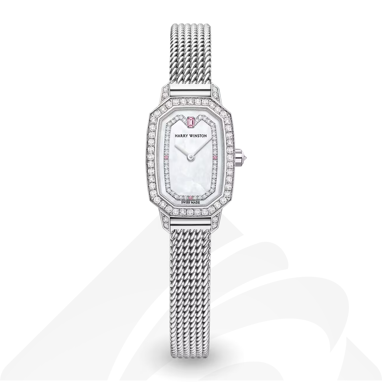 ハリーウィンストン Harry Winston Emerald 素材:18Kホワイトゴールド 色:ライトピンク