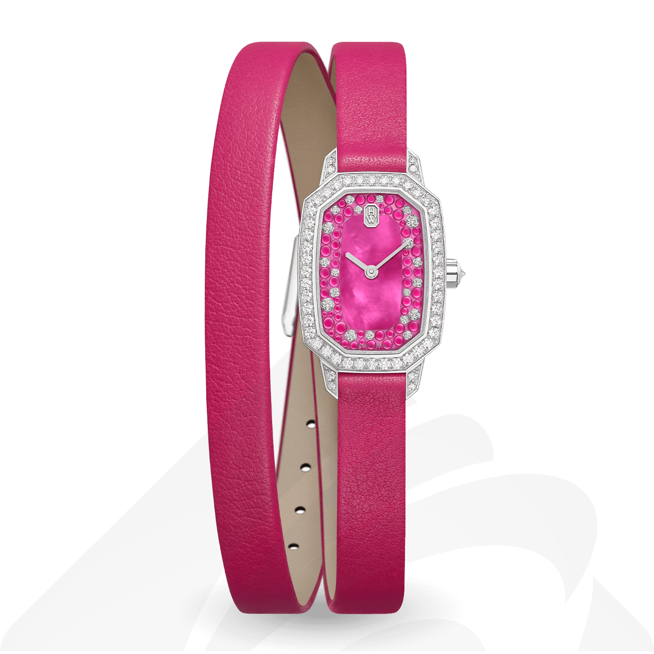 ハリーウィンストン Harry Winston Emerald 素材:18Kホワイトゴールド 色:ピンク