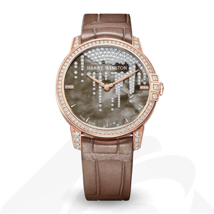 ハリーウィンストン Midnight Diamond Stalactites Automatic 36mm  素材:18Kホワイトゴールド 色:ホワイト