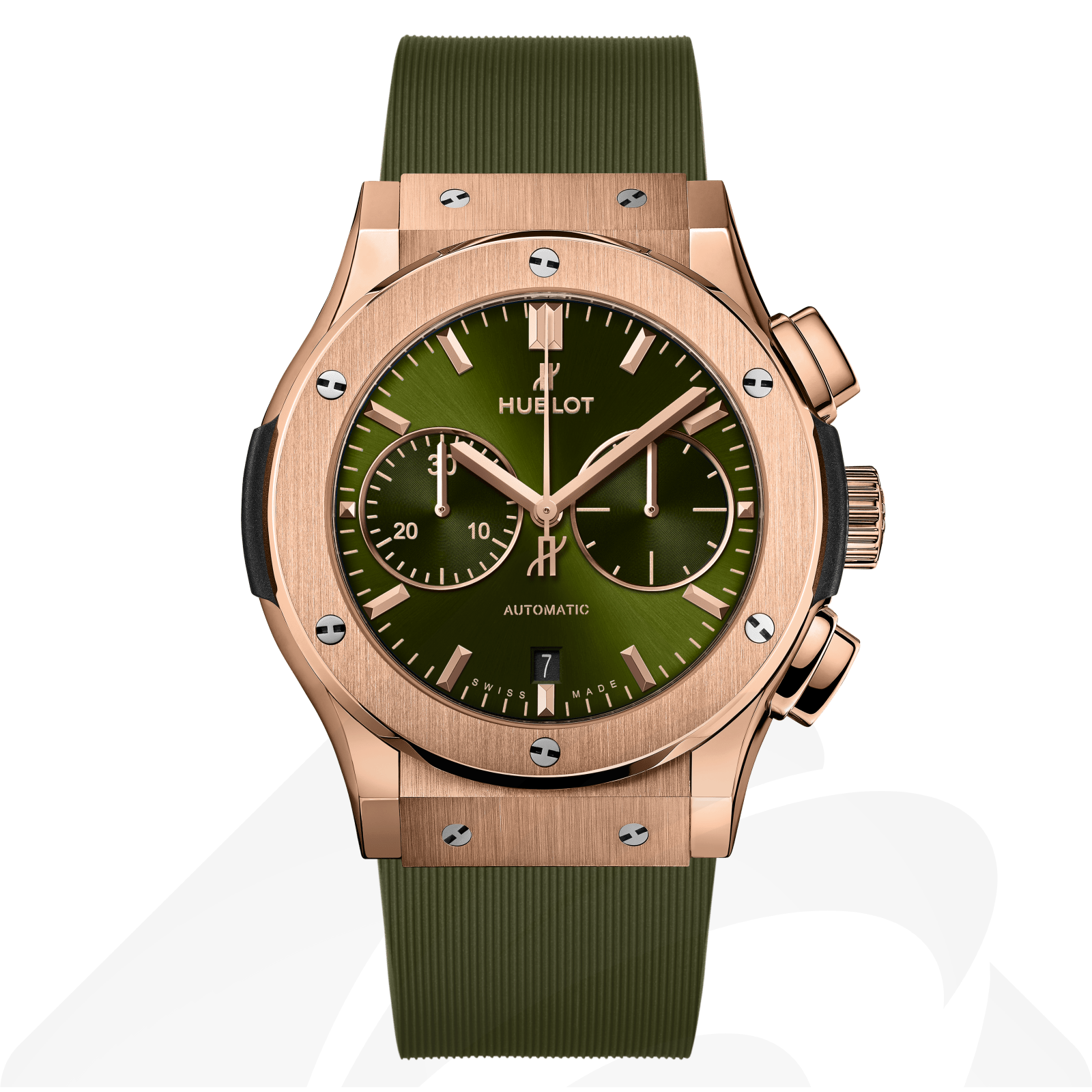 ウブロ クロノグラフ キングゴールド グリーン  素材:18Kキングゴールド 色:グリーン