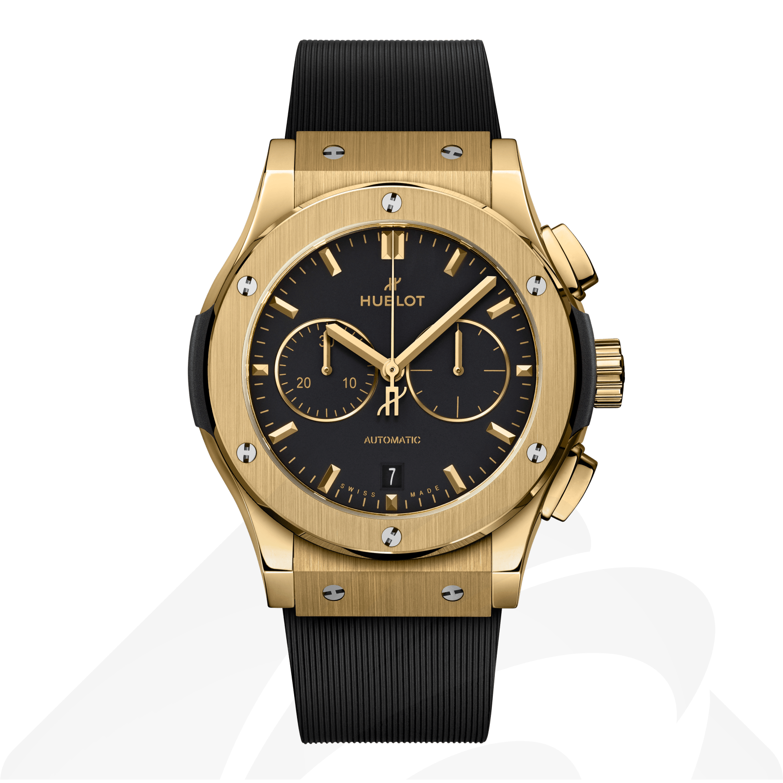 ウブロ クロノグラフ イエローゴールド  素材:18Kイエローゴールド 色:マットブラック