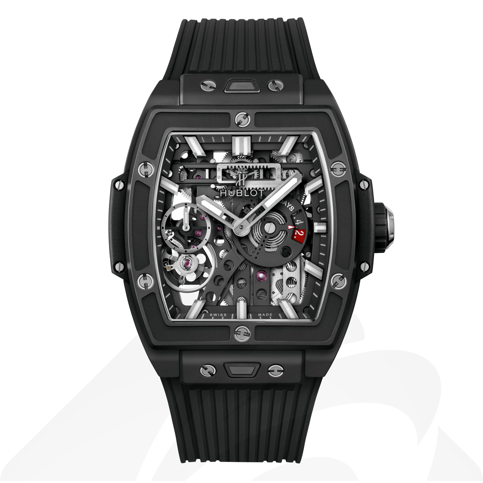 ウブロ メカ-10 ブラックマジック  素材:ブラックセラミック 色:マットブラック スケルトン