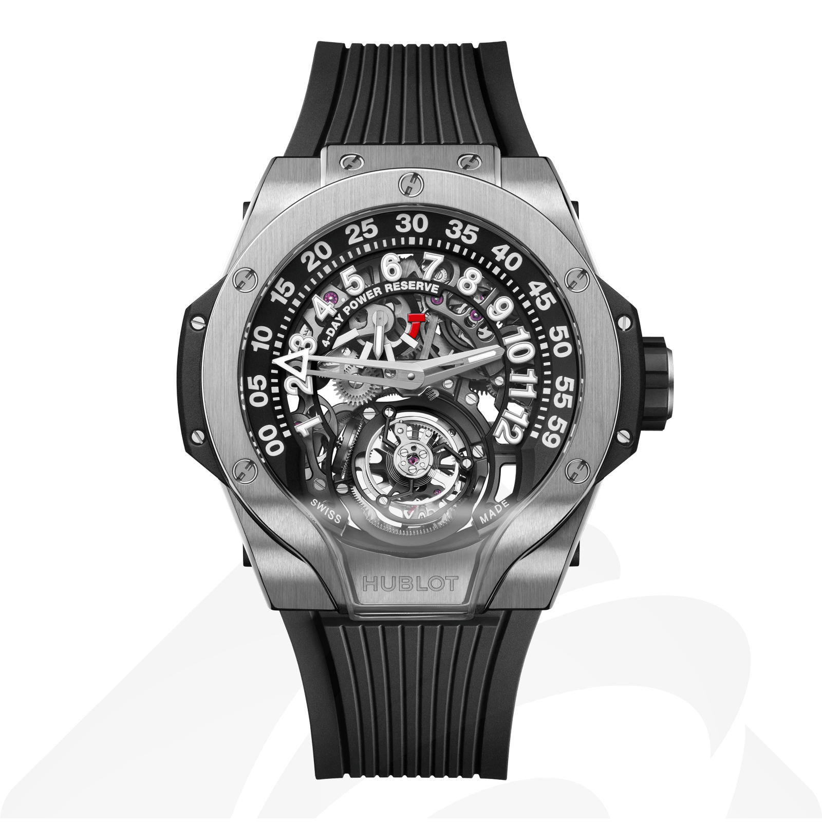 ウブロ MP-13 トゥールビヨン バイ-アクシス レトログラード  素材:チタニウム 色:マットブラック