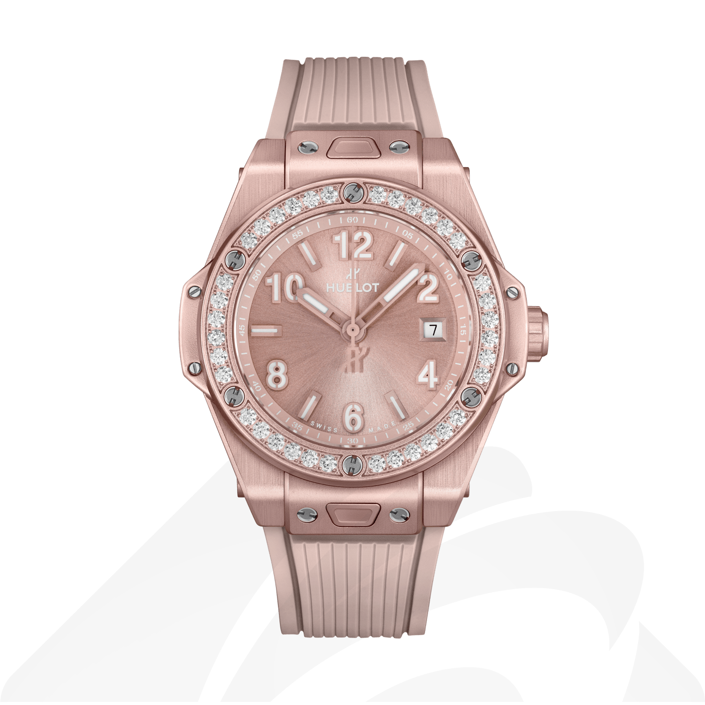 ウブロ ワンクリック アルミニウム ピンク ダイヤモンド  素材:ピンクアルミニウム 色:ピンク