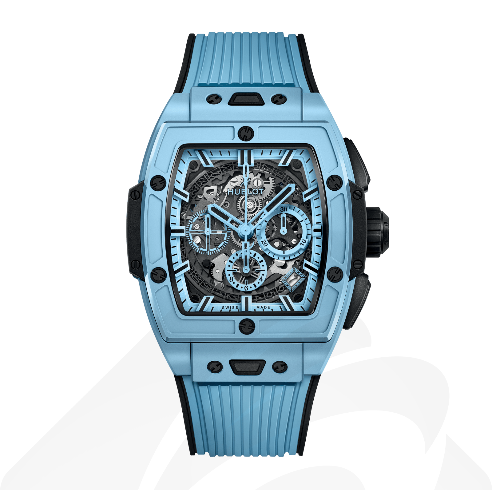 ウブロ スカイブルーセラミック  素材:スカイブルーセラミック 色:サファイアクリスタル