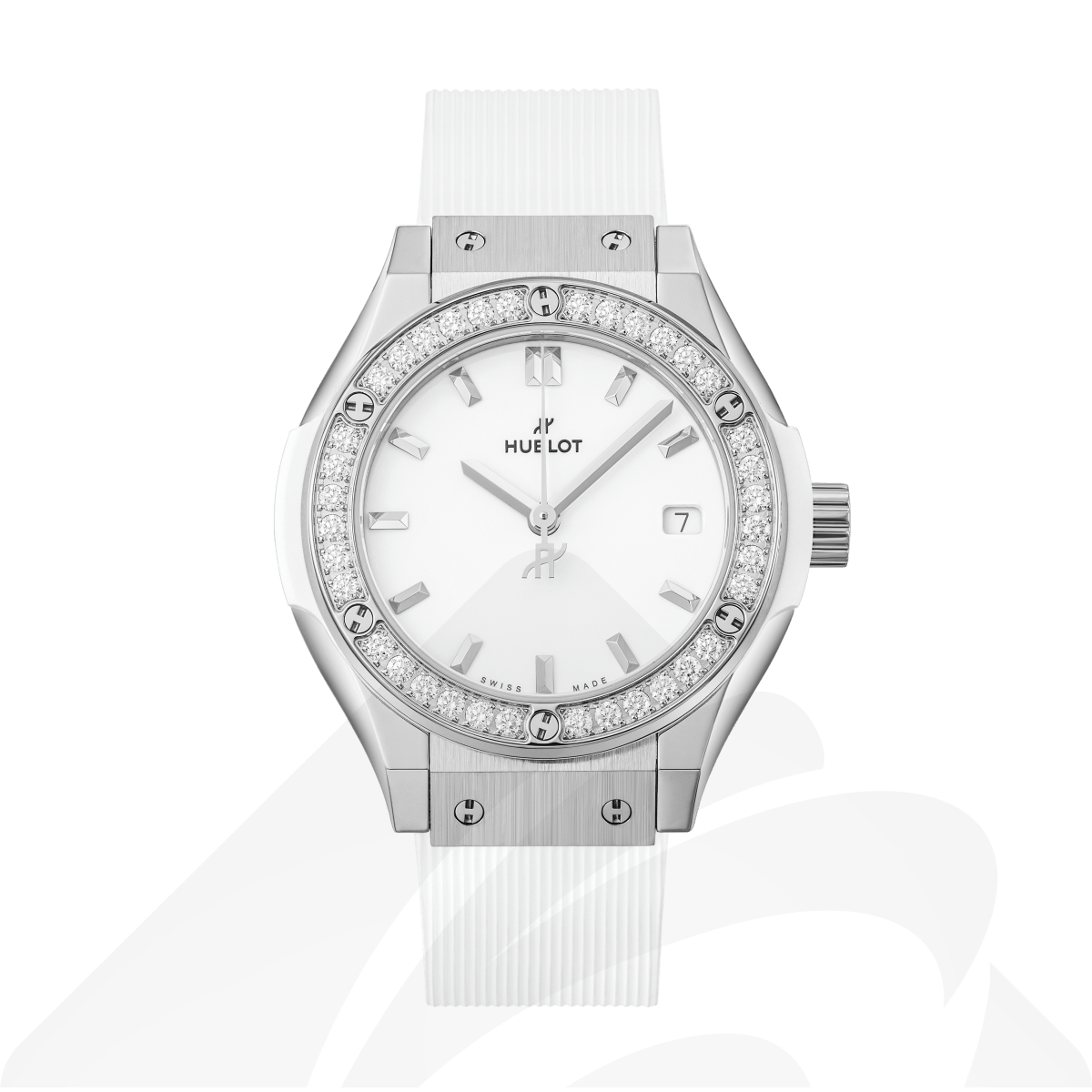 ウブロ チタニウム ホワイト ダイヤモンド  素材:チタニウム 色:ホワイト